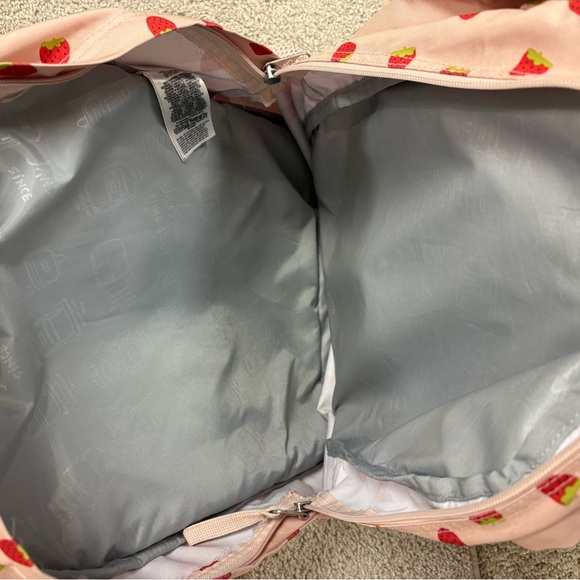 Jansport Light Pink Backpack with Strawberry Design - Picture 4 of 8